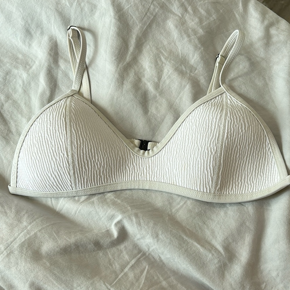 TRIANGL white bikini top